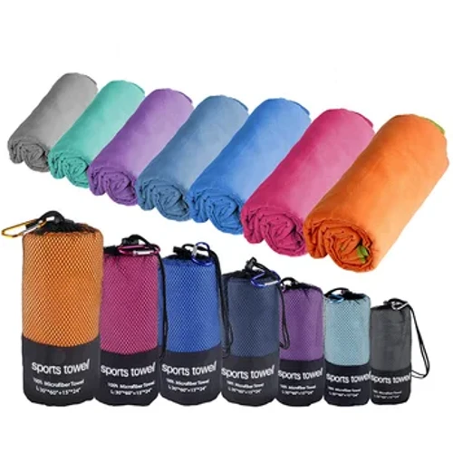 Verdickte Mikrofiber Handdicher Sport séier trocknend absorbéierend Camping Handdicher ultra mëll portable Turnstonnen Schwammen Yoga Strandhanddicher