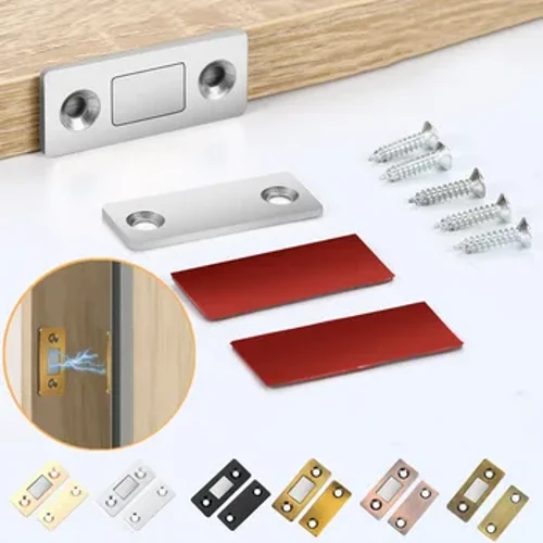 Magnetická západka skříňky Ultra tenké lepidlo Západka skříňky Magnetické uzávěry pro zavírání dvířek kuchyňské skříně Magnetická západka dvířek
