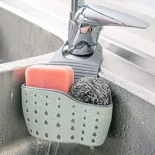 Nhà Bếp Bảo Quản Thoát Nước Giỏ Xà Phòng Xốp Giá Đỡ Bồn Rửa Chén Giá Đỡ Có Thể Điều Chỉnh Xốp Kệ Treo Giỏ Thoát Nước Dụng Cụ Nhà Bếp