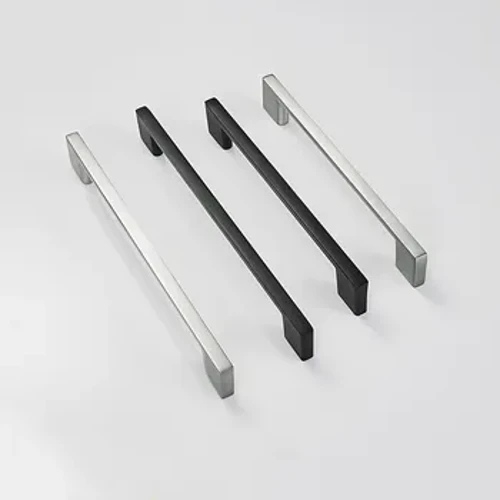 KK & FING 1 Đơn Giản Nhôm Đen Tủ Bếp Tay Nắm Cửa Ngăn Kéo Tủ Kính Tủ Quần Áo Cửa Kéo Đồ Nội Thất Phần Cứng
