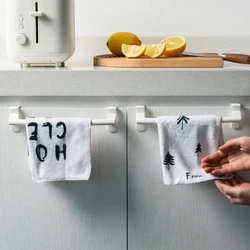 Rak Handuk Di Atas Pintu Handuk Bar Gantung Pemegang ABS Kamar Mandi Dapur Kabinet Handuk Rag Rag Rak Gantungan untuk Pintu Lemari