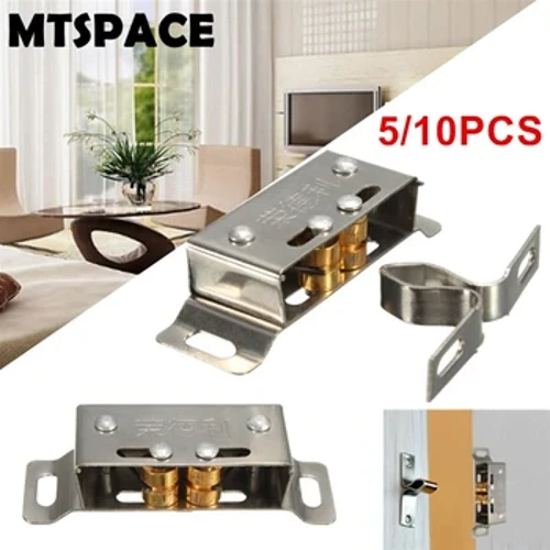 MTSPACE 5/10pcs Stoper in acciaio inossidabile per l'armadio dell'armadio Cucina fermamente hardware cattura in acciaio inossidabile in acciaio inossidabile