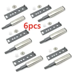 Push Latches for Cabinets 6 Pack Push to Open Cabinet Hardware Push Press Latch Kitchen Push Push Release Latch