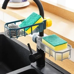 Adjustable Kitchen Sink Drain Rack Spons Storage Faucet Holder Sabun Drainer Rak Keranjang Organizer Aksesoris Kamar Mandi Anyar