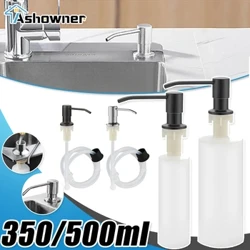 500ml Kuchyňský dávkovač tekutého mýdla pro dávkovač kuchyňského mýdla Černá dřezová láhev na mýdlo Příslušenství k lahvím pro kuchyňské nářadí