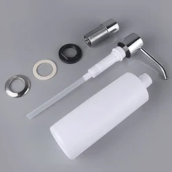 1 PC, ușor de instalat, 300 ml, dozator de săpun pentru chiuvetă de bucătărie, cap de pompă, organizator de sticle de lichid, comoditate