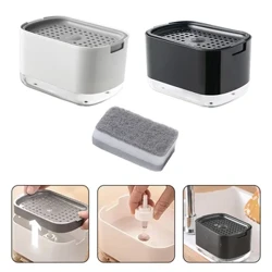 2In1 Món Ăn Đựng Xà Phòng Chất Lỏng Bơm Xà Phòng Hộp Đựng Xà Phòng Có Bọt Biển Giá Đỡ Cho Nhà Bếp Phòng Tắm Rửa Phụ Kiện