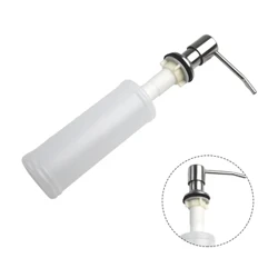 350 ml Dispenser för flytande tvål för diskbänkar, pump för flytande tvål, flaska, diskbänksmontering för handtryckstvål. Badrumstillbehör