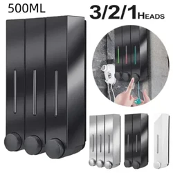 500ML Handpress Tvål Dispenser Schampo Lotion Tvål Pump Dispenser Flaska Duschgel Behållare Väggmonterade badrumstillbehör