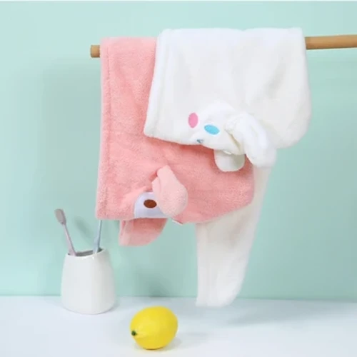 Söpö kissan hiuslaki mikrokuituliina hiuspyyhe pitkät hiukset nopeasti kuivuva hattu kylpypyyhe Vahva vettä imevä naisten kääre pyyhkivä hiuspyyhe