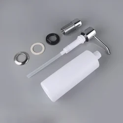 300ML Kapasitas Tabung Pompa Kepala Dropshipping Dispenser Sabun Dibangun Di Dapur Sink Dispenser Sabun Counter Top Dispenser Sabun