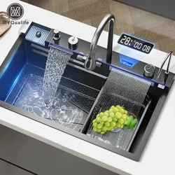 304 Doirteal Cistine Eas Cruach Dhosmálta Sliotán Mór Aonair Faucet Taispeána Digiteach Comhtháite Socrú Socraithe Gallúnach Dispenser Cup Washer