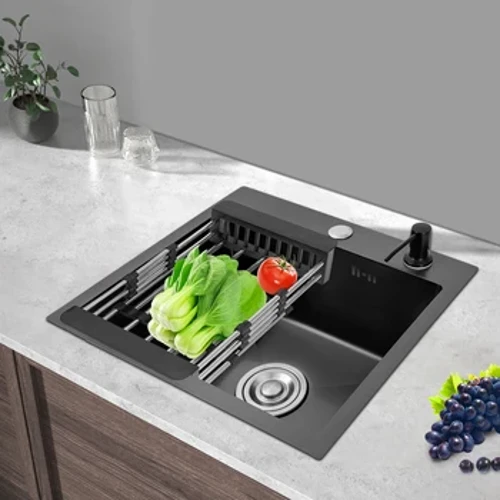 Bồn rửa nhà bếp bằng thép không gỉ 304 Bồn rửa gia dụng tích hợp dưới bồn rửa bàn