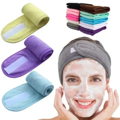 1 Stück, Damen, SPA, Gesichtsstirnband, Bad, Make-up, Haarhandtuch, Stirnbänder zum Waschen des Gesichts, weiches Frottee, Haar, Duschhauben, Zubehör