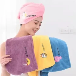 Koraal Fluweel Droog haar Handdoek Douchemuts Absorberend Verdikt Zak Hoofd Droog haar Handdoek Wassen Haar Veeg Sjaal Dames Droog Haar Muts
