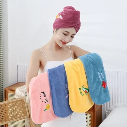 25 x 68 cm Magic Microfiber Sprchová čiapka Vyšívanie Uterák Čiapky do kúpeľa Čiapka na suché vlasy Rýchloschnúce Mäkké pre Lady Turban Head