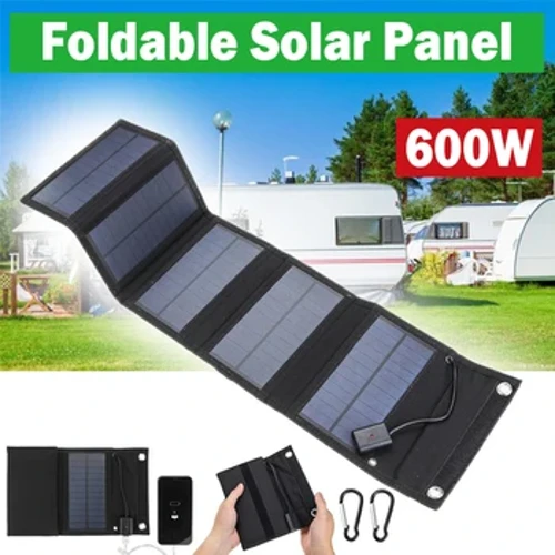 600W Foldbar Solpanel Telefon Oplader 5V Solpaneler Plade USB Solpaneler Power Bank til mobiltelefon Camping Nødsituation