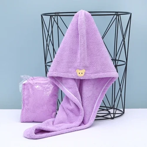 Ukugoqa Ithawula Lezinwele Ukugoqa Ngokushesha 100% I-Cotton Super Absorbent Turban Head wrap yabesifazane abanenkinobho yemikhiqizo yezinwele ye-Anti Frizz