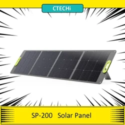 Panel Solar Plygadwy CTECHi SP-200 200W, Cyfradd Trosi Uchel 23%, Effeithlonrwydd Uwch, Diogel a Gwydn, IP67 Dal dŵr