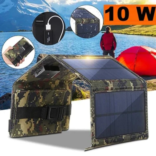 1PC 80w USB Solpanel Foldelader Udendørs Camping Vandreture Mobiltelefon Oplader