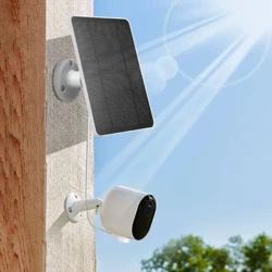 4W/6W 5V solpaneloplader med W/9,8ft ladekabel Solcelleoplader til Arlo Pro 5S/4/3 Floodlight sikkerhedskamera