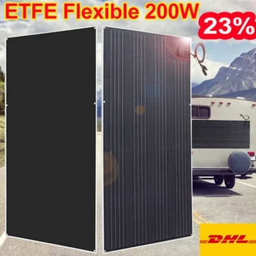 200w 150w 100w 80w 50w fleksibelt solpanel ETFE PET højeffektiv 12v batterioplader autocamper bil hjem tag DHL freeshipping