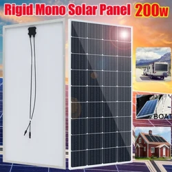 stivt solcellepanel 12v batterilader 300w 200w 150w 100w 80w solcellepanelsystem for hjemmetak bobil bobil EU-lager