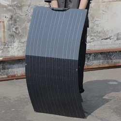 Solcellepanel 240w 120w 200w 100w Fleksibel 12V batterilader for hjemmecamper yacht RV Mono Solcelle EU lager DHL frakt