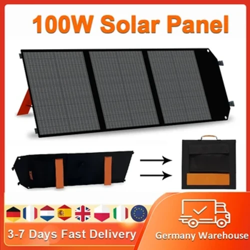 I-Flexible 100W Solar Panel 18V USB Portable Solar Charging Panel Complete Kit 220v House Powerful Solar Panel for Power Station
