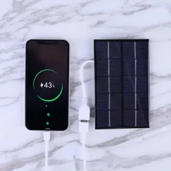 5v Solar Panel USB Micro Battery Charger Panlabas na Portable para sa Mobile Phone Power Bank Waterproof Polysilicon Solar Charger