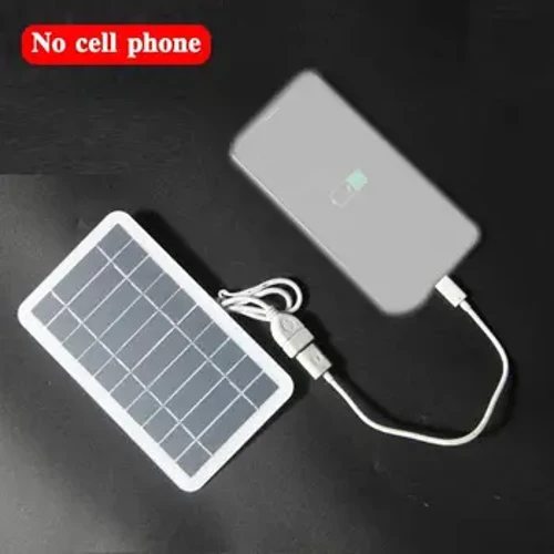 Pākuʻi Solar Portable 5V 2W Plate Solar me USB Safe Charge Hoʻopaʻa Paʻa Paʻa Paʻa no ka Power Bank Phone Outdoor Camping Home