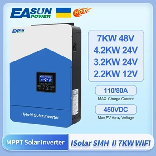 EASUN POVER hibridni solаrni inverter Pure Sine Vаve MPPT 7KV 4.2KV 3.2KV 2.2KV 12V 24V 48V 220v Solаrni punjаč Pover Home Inversor