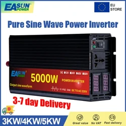 EASUN Zuivere Sinus Omvormer 12/24V 220V 5000W 4000W 3000W Auto Power omvormer 12/24V DC naar AC 220V Converter Transformator
