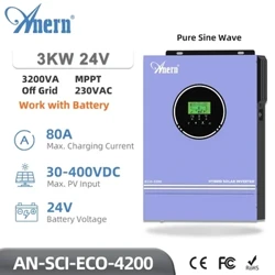 10.2KW 8.2KW hibridni solarni inverter 48V On Grid Off Grid Inverter sa čistim sinusnim valom sa Dual MPPT 160A punjačem PV Max 500VDC