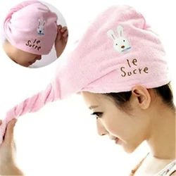 Cap Microfiber Bath Tywel Tywel Gwallt Sych Hat Cyflym Sychu Cap Offeryn Bath Lady