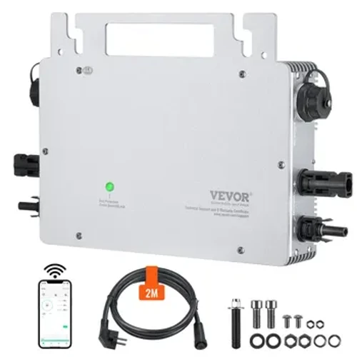 VEVOR Micro inversor de conexión a red Solar, microinversor Solar de 800W, convertidor IP67 resistente al agua para electrodomésticos