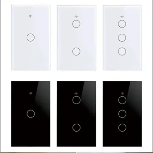Сензорен превключвател Tuya Smart Life Light WiFi сензор Smart Switch App Дистанционно управление Без неутрален проводник 110V 220V За Alexa Google Home