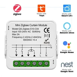 Tuya WiFi Zigbee Smart Curtain jungiklio modulis Prijunkite roletus Užraktas Elektrinis variklis Darbas su Alexa Google Home Smart Life
