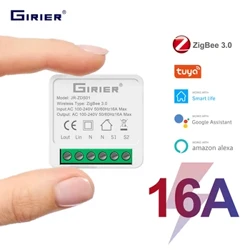 Tuya ZigBee 3.0 slimme lichtschakelaarmodule, slimme huisautomatisering DIY-breker ondersteunt 2-wegbediening, werkt met Alexa Google Home