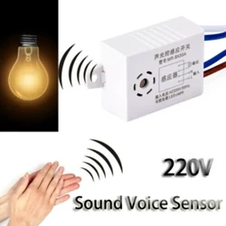 Modul prekidača senzora zvuka 220V Detektor zvuka Senzor glasa Inteligentno automatsko uključivanje Isključeno svjetlo Pametni prekidač za hodnik Kupatilo Stepenice