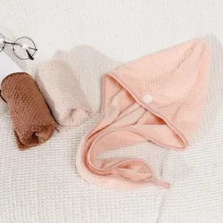 Extra staark Absorptioun Schnell Trocknung Verdickte Hoer Handduch Fraen Badkapp Ultra Soft Pu Material Customizable