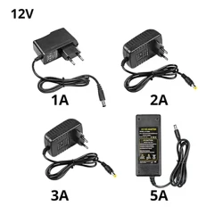 AC 100V–240V kuni DC 12V valgustustrafo 1A 2A 3A elektrooniline toiteadapteri muundur LED-draiver LED-ribade valguse jaoks