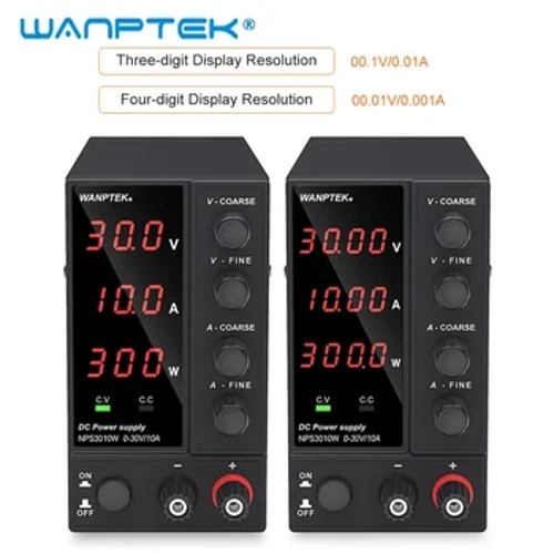 Wanptek Adjustable DC Power Supply 30V 10A LED Lab Power Supply 60V 5A Regulator Tegangan Stabilizer Switching Bench Sumber