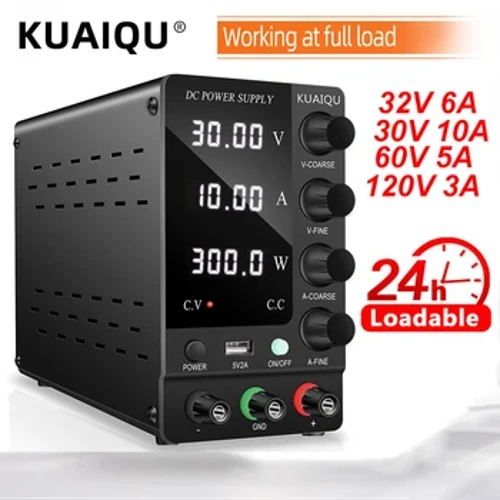 KUAIQU DC labori toiteallikas 30V 60V 120V Reguleeritav pingeregulaator Pink lülitustoiteallika eelseadistatud vool SISSE/VÄLJA