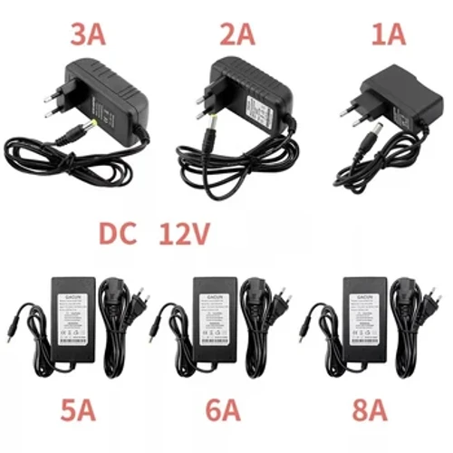 DC 12V Switching Power Supply 1A 2A 3A 5A 6A 8A 10A Källa 220V till 12V Adapter Strömomvandlare 220V till 12V Universalladdare