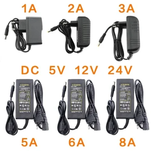 AC DC 5V 6V 8V 9V 10V 12V 13V 14V 15V 24V Strømforsyningsadapter 1A 2A 3A 5A 6A 8A 220V Til 12V Universaloplader til LED-driver