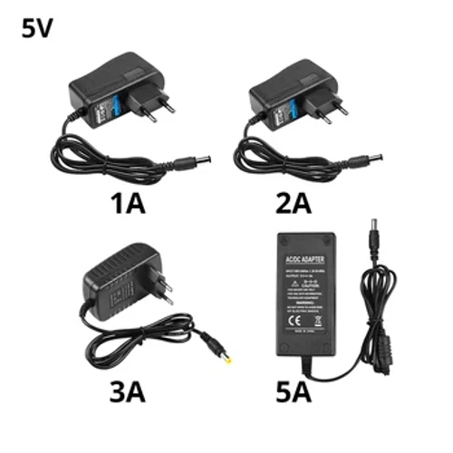Strømforsyning AC 100V-240V til DC 5V 1A 2A 3A 5A Lystransformator Strømforsyning Opladeradapter LED-driver til LED-strips Lys