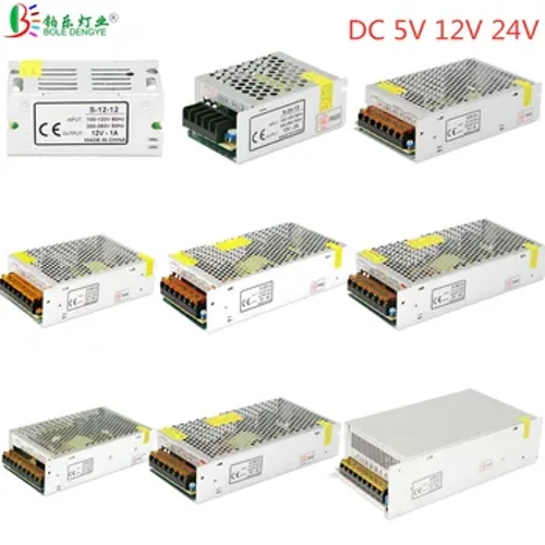 Switching Power Supply AC 110V 220V To DC 5V 12V 24V Power Adapter 1A 2A 3A 5A 10A 15A 20A 30A Lighting Transformer LED Driver